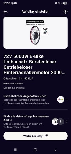 72v 5000w bike umbausatz - 72v, e-bike