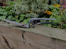 VINTAGE WALLACE EDELSTAHL GÄRTNER METALL GARTENSCHERE GRASSCHNEIDER