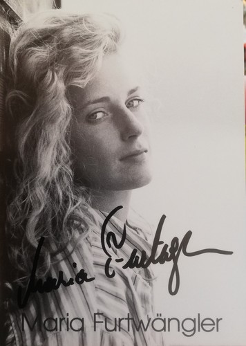 Maria furtwängler autogramm - maria,
