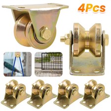 4 Stk Umlenkrollen Für Seile V Nut Rollenrad Umlenkrolle Hebekran Seilrolle Neu