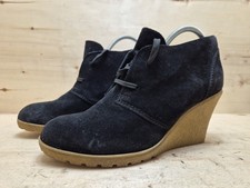 AKIRA DAMEN ANKLE-WEDGE BOOTS KEILABSATZ STIEFELETTEN GR:42 UK:8 SCHWARZ