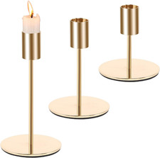 Goldene Kerzenständer 3er Set