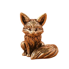 Metall fuchs figur - figur, antik