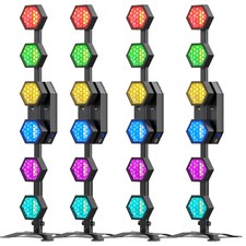4stk 400w rgb led retro - rgb,