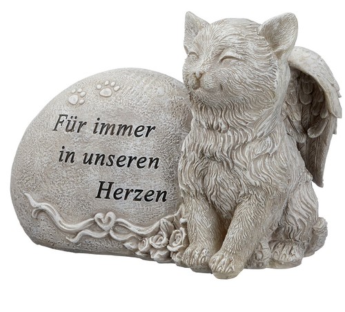 Grabstein katze mit - katze,
