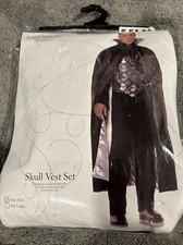 Skull Vest Cape Set Adult