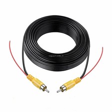 Rückfahrkamera Anschlusskabel Videokabel 6 Meters RCA Chinch 12V Stromversorgung