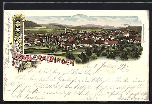 Lithographie wasseralfingen - lithographie,