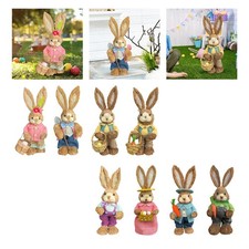 Stehende Strohhasen-Figur