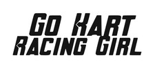 Go Kart Racing Girl Aufkleber