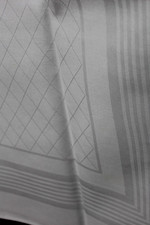 Konvolut, Tischdecke, Mitteldecke, große Serviette, Damast, 3 Stück, 75 x 75 cm