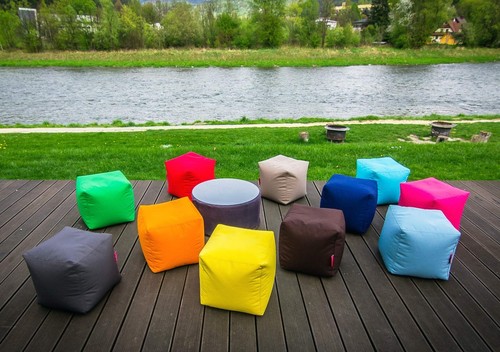 Sitzsack würfel fußhocker - würfel,