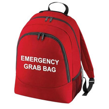 Bedruckte Notfalltasche rot