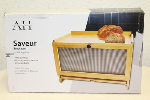 Bambus brotkasten holz mit - ah,