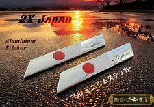 2 X Japan Aluminium Sticker