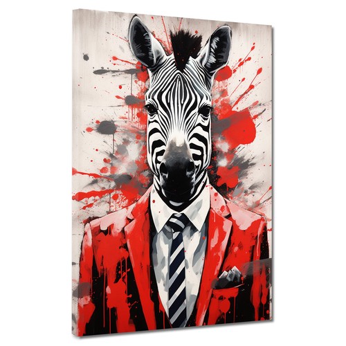 Zebra abstrakt anzug - zebra,