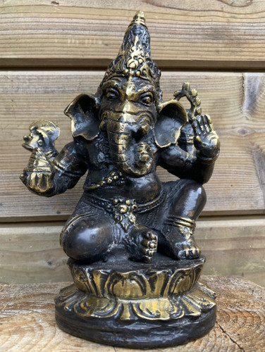 20cm bronze metall - bronze, ganesha