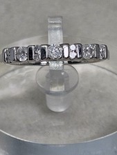 Diamantring 9 kt Weißgold