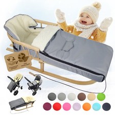 Holzschlitten Rückenlehne &