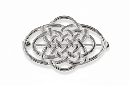 Massive silber brosche - massive,