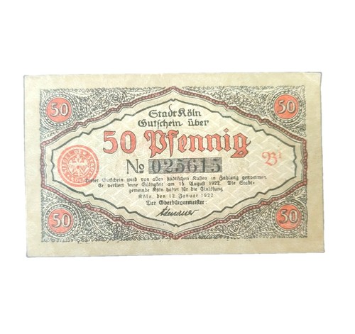 Notgeld stadt köln 50 - ,