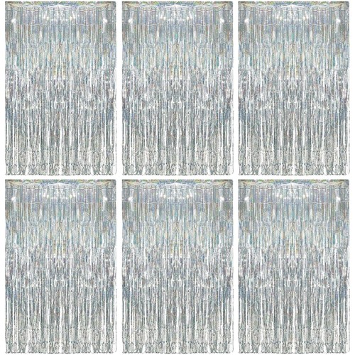 Silber lametta vorhang set - lametta,