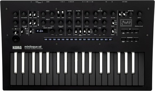 Korg minilogue inverted - minilogue, bw