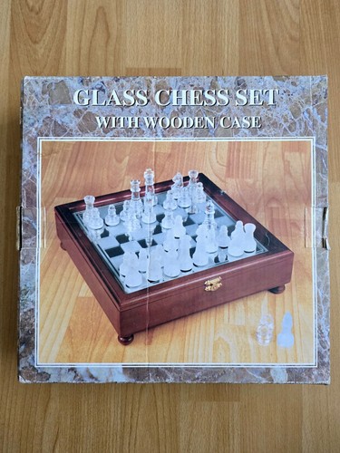 Glass chess set - glass,