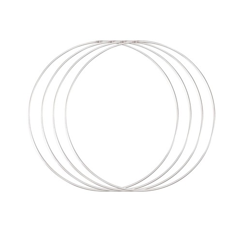 Metallringe 30cm silber von - silber,