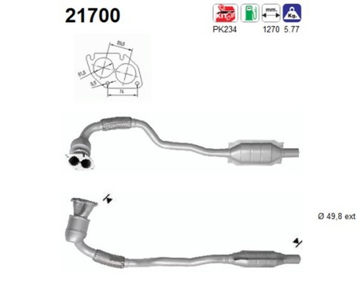 Katalysator 21700 für - as, opel