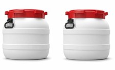 2er Set 42 L Drehdeckelfass