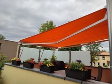 Elektrische Markise mitV Windwächter  Funkfernbedienung Br.3300mm Ausfall 4000mm