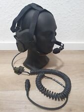 Bundeswehr Headset H-390 Kopfhörer Sprechsatz Panzer Mikrofon BW SEM 52-90 Funk