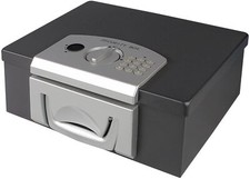 HMF Dokumentenbox mit Elektronikschloss DIN A4 Dokumentenkassette Geldkassette