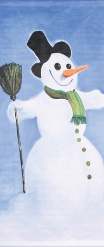Textilposter schneemann banner - textilposter,