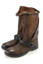 Airstep AS 98 Gr.38 Damen Stiefel  Stiefeletten Boots Leder Braun  TOP  K 349