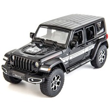 1:22 Jeep Wrangler Rubicon Modellauto Diecast Spielzeug fur Männer Kind Schwarz