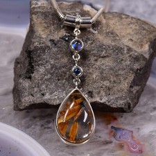 Rutilquarz Anhänger, 925er