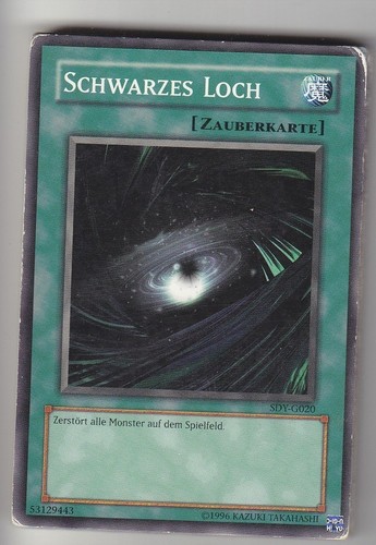 Played schwarzes loch - yu-gi-oh,