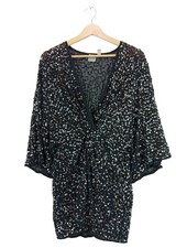 ASOS Pailettenkleid Damen Kleid Gr. DE 40 schwarz Elegant