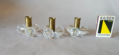 Vintage mini kerzenhalter - 3x,