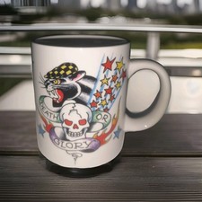 original ED HARDY Tasse / Kaffeetasse / Becher / Hawai / Welle / Wasservogel TOP