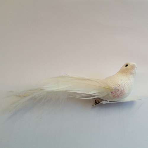 Deko taube weiß mit - taube,