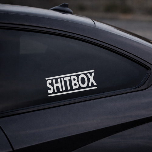 Shitbox auto aufkleber - auto,
