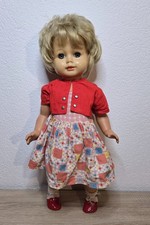 Nette Kunststoff Puppe Schildkröt Doll 60 cm Schlafaugen Sammler Vintage 