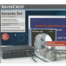Karaoke Set Anlage Silvercrest TM210 zum Anschluss an DVD - Player und TV