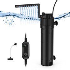 5-in-1 Aquarium Innenfilter mit UV 8w Aquarium 800L/h Filter Pumpe Einstellbarer