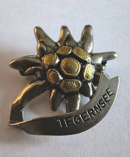 Vintage brosche edelweiß - vintage,