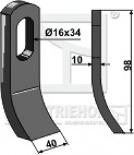 Schlegelmesser Mulchermesser
