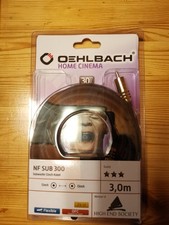 Oehlbach NF SUB 300 Subwoofer Chinch Kabel Top Musik Kabel NEU Home Cinema Cable